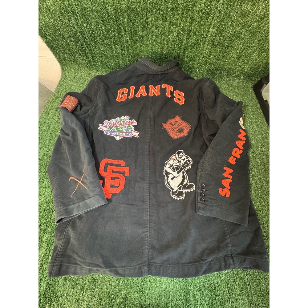 Pikwakwad San Francisco‎ Giants Stitched Patch Jacket Men Large - Picture 2 of 7